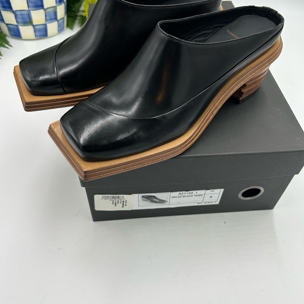 Women’s Sunni Sunni stacked heel mule size 6, made in Portugal - Picture 8 of 9
